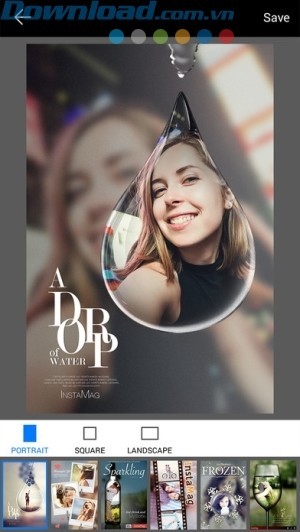 Nhiều template và mẫu khung hình cho bạn lựa chọn