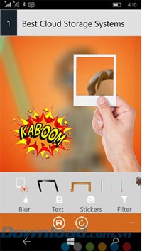 Chèn sticker vào ảnh