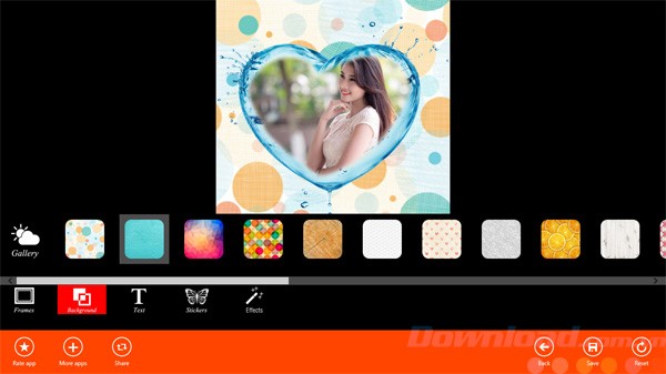 Thêm hình nền cho ảnh