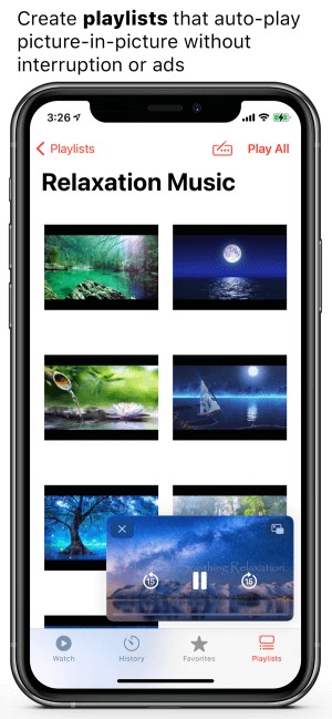 Tạo danh sách phát để tự động phát các video dạng PiP