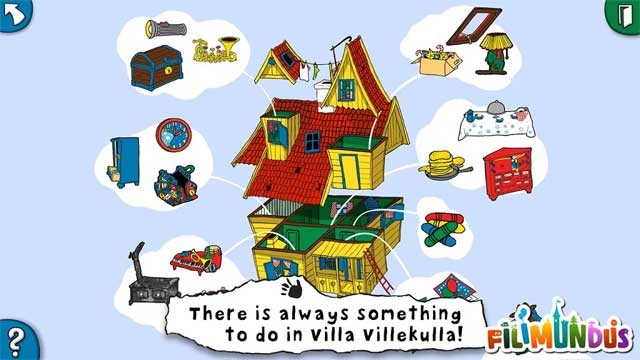 Luôn có rất nhiều hoạt động để trẻ khám phá trong các căn phòng của Pippi's Villa Villekulla