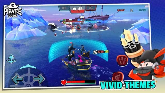 Game Pirate Code cho Android sở hữu hệ thống đồ họa tuyệt đẹp và hiệu ứng chiến đấu ấn tượng