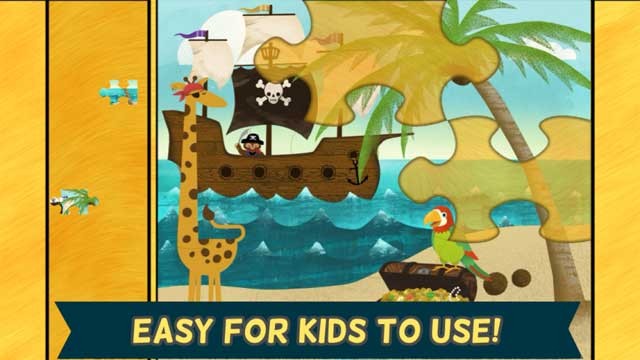 Pirate Preschool Puzzle có gameplay an toàn và thân thiện với trẻ em