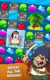 Pirate Treasures cho Android đánh bại tên trùm