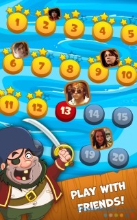 Pirate Treasures cho Android có chế độ thách thức bạn bè