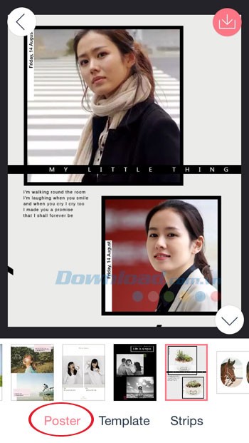 Ghép ảnh kiểu poster