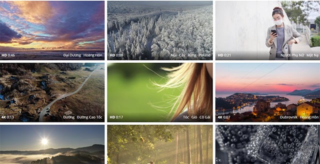 Pixabay cung cấp những đoạn video ngắn bản quyền miễn phí