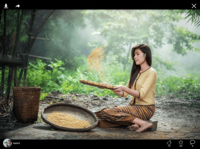 Trực tiếp tải xuống và chia sẻ hình ảnh ở mọi kích thước