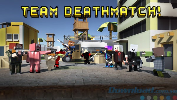 Giao diện game Pixel Fury: 3D Multiplayer