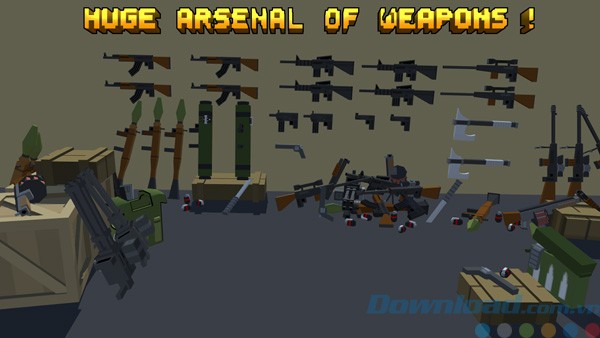 Vũ khí trong Pixel Fury: 3D Multiplayer