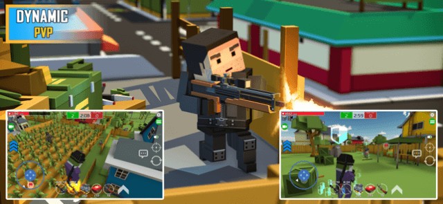 Tham gia các trận bắn súng PvP năng động trong game Pixel Grand Battle 3D