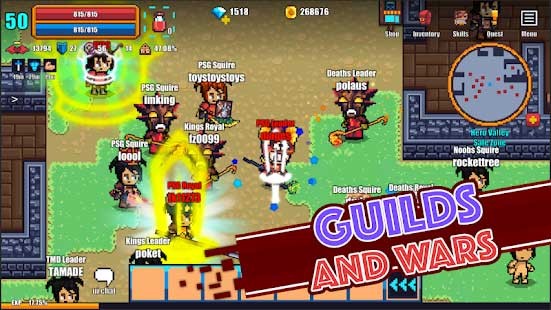 Pixel Knights Online là một game nhập vai nhiều người chơi trực tuyến hấp dẫn