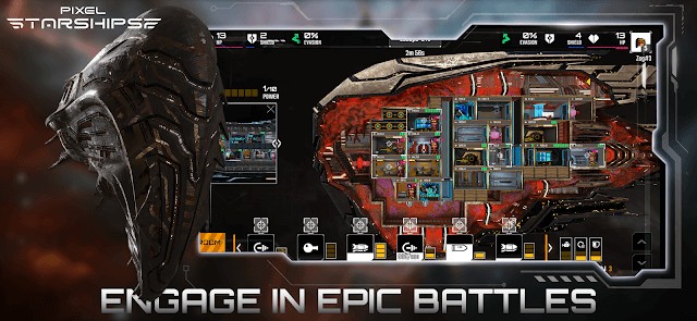 Pixel Starships 2 cho bạn tham gia các trận chiến hoành tráng trong không gian