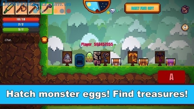 Tìm trứng quái vật và kho báu