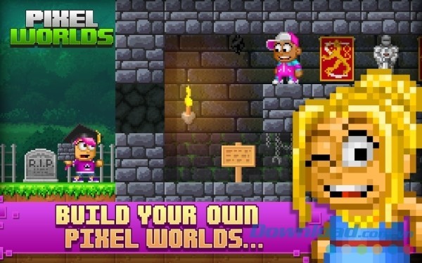 Pixel Worlds cho Android để bạn tự do xây dựng thế giới theo sở thích