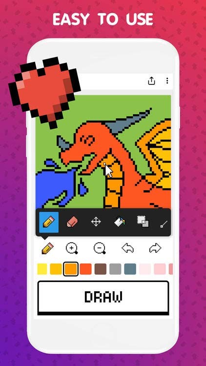 Pixilart là công cụ đồ họa miễn phí, dễ sử dụng trên di động