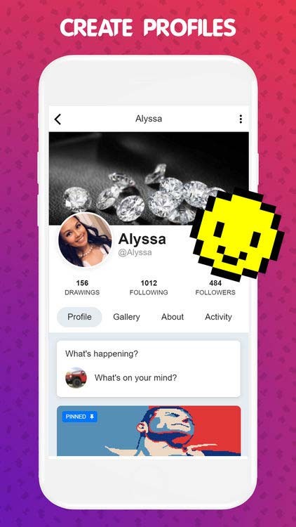 Tạo profile và upload các tác phẩm sáng tạo của mình