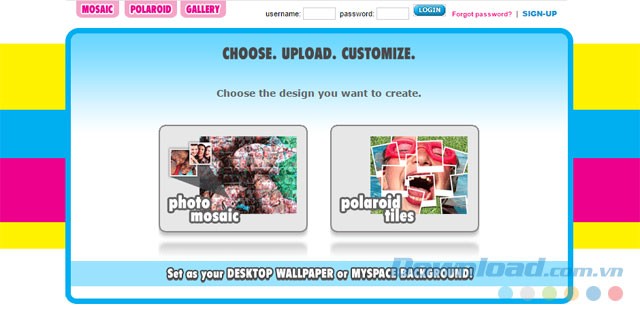 Giao diện phần mềm Pixisnap