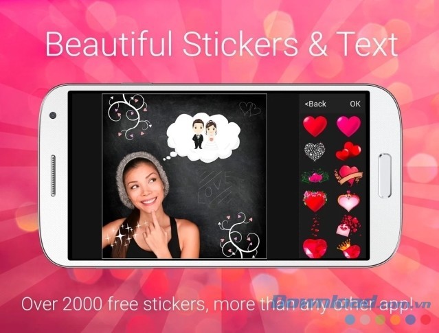 Hơn 2000 nhãn dán cho người dùng thỏa sức lựa chọn