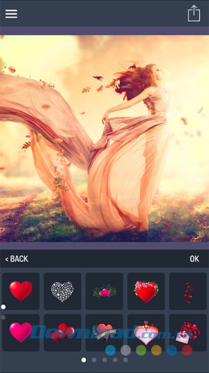 Hình dán trên piZap cho iOS