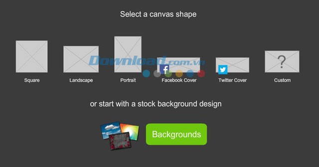 Tạo khung ảnh tùy ý