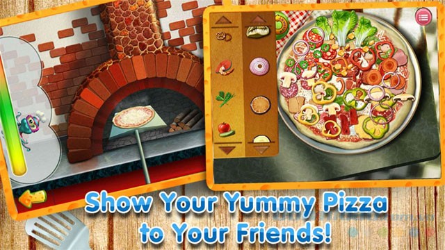 Game nấu ăn Pizza Crazy Chef