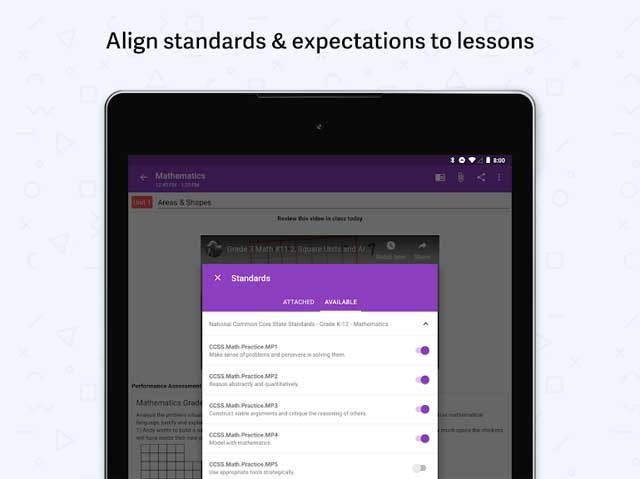 Đính kèm bộ giáo trình tiêu chuẩn và theo dõi tiến trình bài học