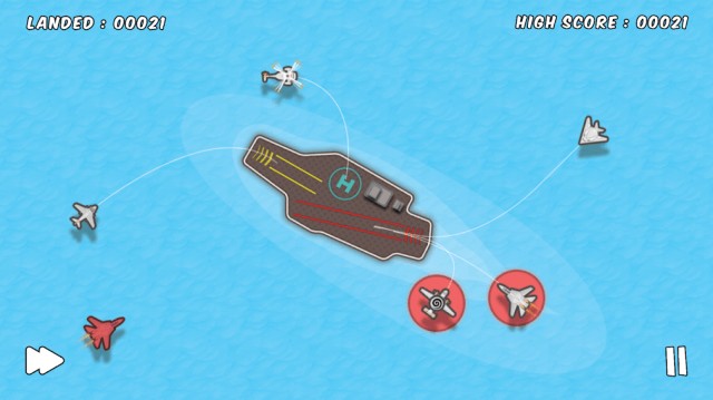 Điều hướng các máy bay để chúng hạ cánh an toàn trong game Planes Control