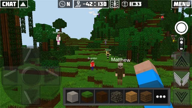 Khám phá thế giới mở rộng lớn với người chơi khác