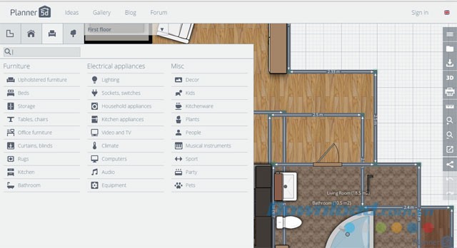 Thêm nội thất cho nhà