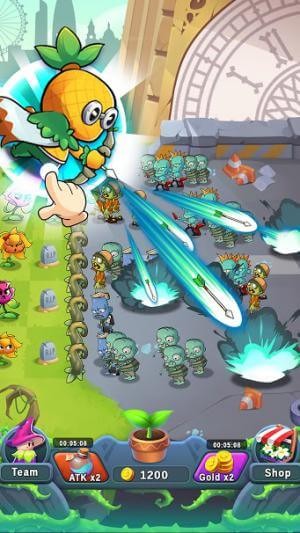 Giúp các loài cây chống lại zombie trong game Plant Empires