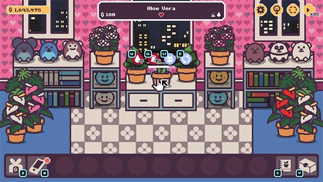 Sắp xếp cây trồng 1 cách hợp lý trong không gian ảo với nhiều món đồ, đồ trang trí khác nhau