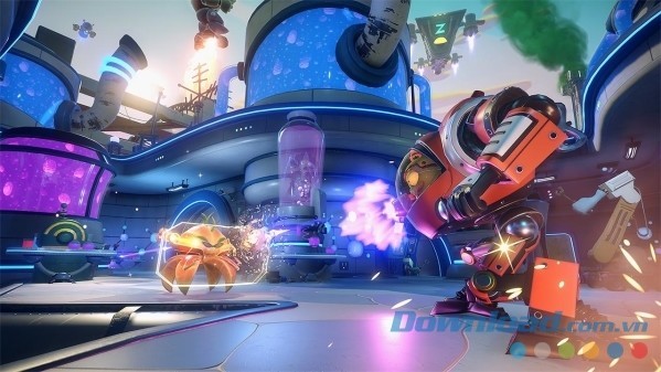 Chiến trường trong game Plants vs. Zombie Garden Warfare 2 cho PlayStation đa dạng với nhiều vũ khí chiến đấu tối tân