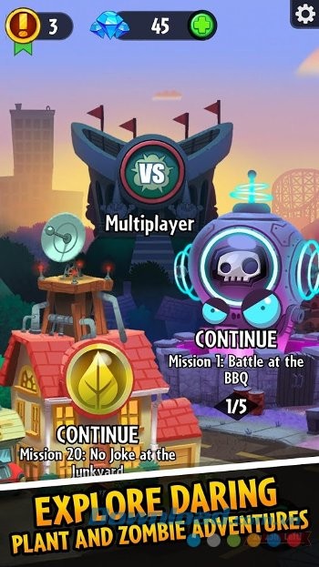 Khám phá thế giới game rộng lớn của Plant and Zombie Heroes