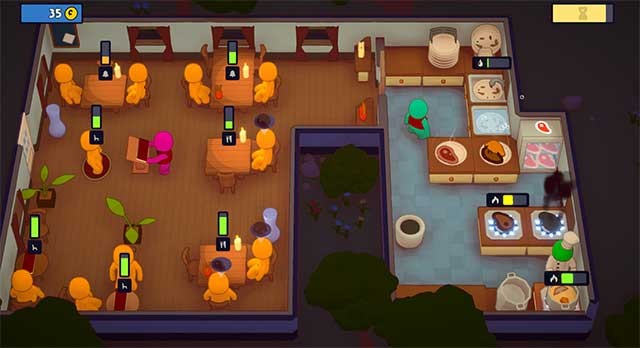 Game có lối chơi hành động kết hợp nấu ăn co-op cổ điển