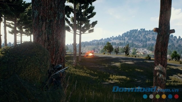 Ngụy trang bằng những thứ có xung quanh trong game hành động bắn súng sinh tồn mới Playerunknown’s Battlegrounds cho máy tính
