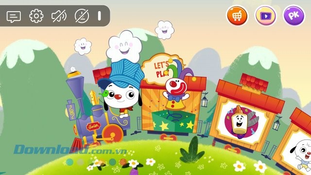 Giao diện ứng dụng PlayKids