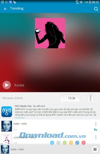 Nghe nhạc trực tuyến với PlaYo