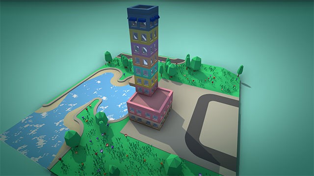 Please Fix The Building là trò chơi xây dựng sáng tạo, giàu trí tưởng tượng