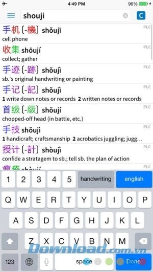 Pleco Chinese Dictionary cho iOS từ điển Tiếng Trung
