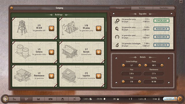Bắt đầu chơi Plutocracy với 1 công ty nhỏ và từng bước phát triển, mở rộng đế chế tài chính