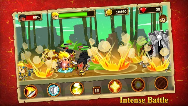 Tham gia các trận chiến khốc liệt đánh bại kẻ thù