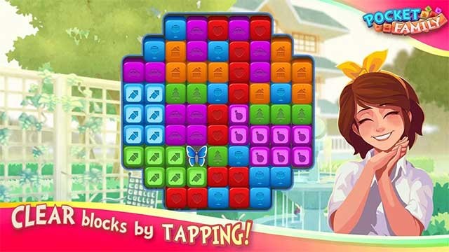 Chơi các level match-3 đầy màu sắc để trang trí ngôi nhà mơ ước