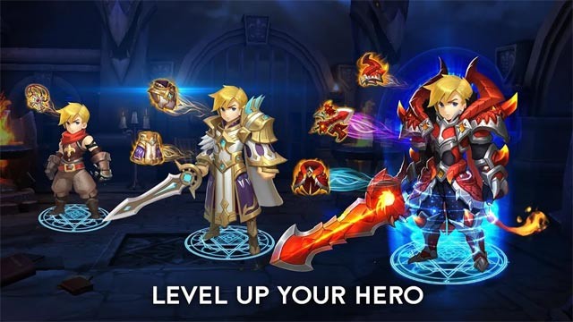 Nâng cấp đội quân anh hùng để tăng cường sức mạnh
