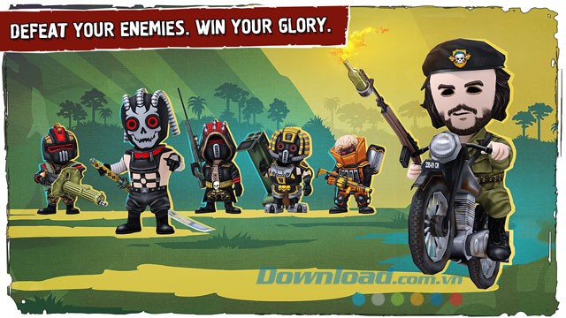 Đánh bại kẻ thù và giành chiến thắng trong game