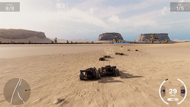 Vừa đua xe vừa đánh bại các đối thủ cạnh tranh khác