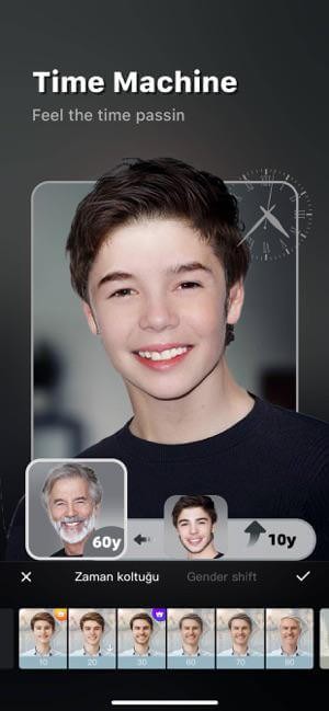 Ứng dụng biến trẻ thành già hoặc ngược lại