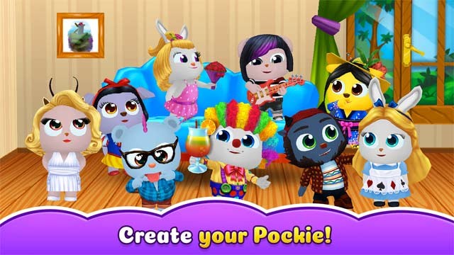 Tạo nên các nhân vật Pockie có ngoại hình khác nhau của riêng bạn