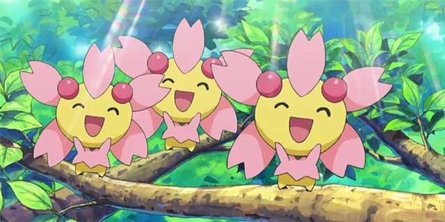 Cherrim chỉ có thể được tìm thấy bằng cách lắc cây berry