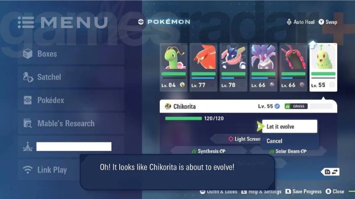 Pokémon Legends Z-A: Hướng dẫn tiến hóa Pokémon đầy đủ